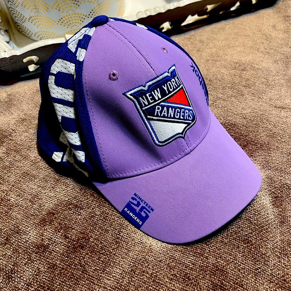Reebok New York Rangers Hat - Limited Edition Purple & Bright Blue Cap